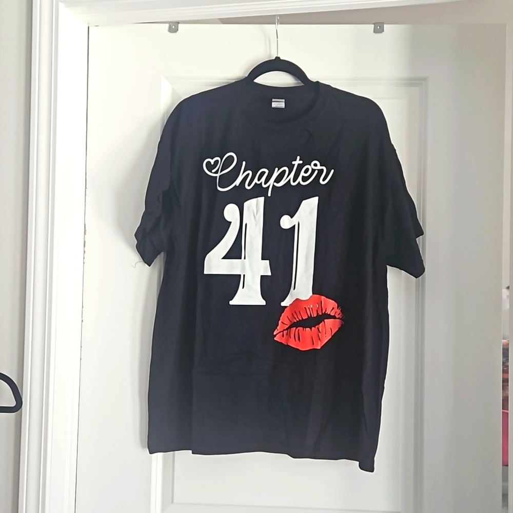Black Chapter 41 shirt with Red Lips